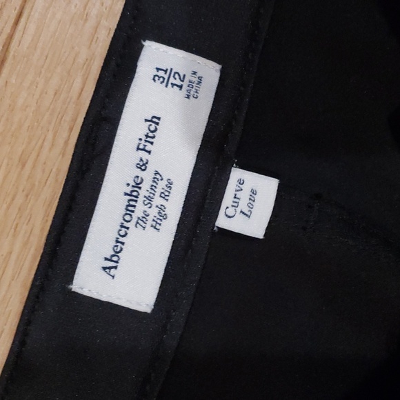 Abercrombie Pleather Skinny High Rise Size 12 31 - Picture 2 of 7